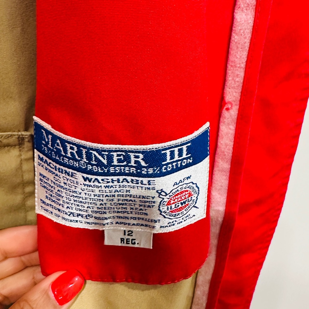 Vintage Belted Trench The Kangaroo Car Coat By Misty Harbor Mariner III - Picture 9 of 14